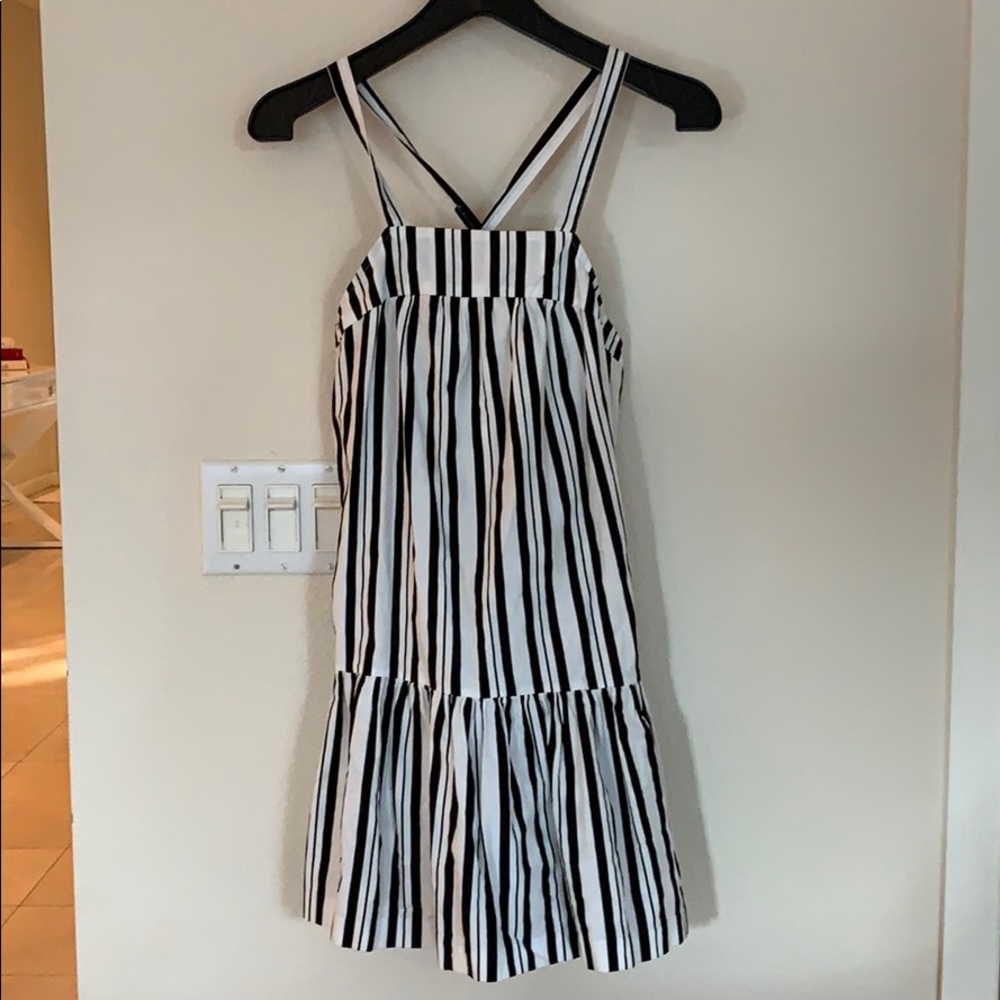 B & W striped dress